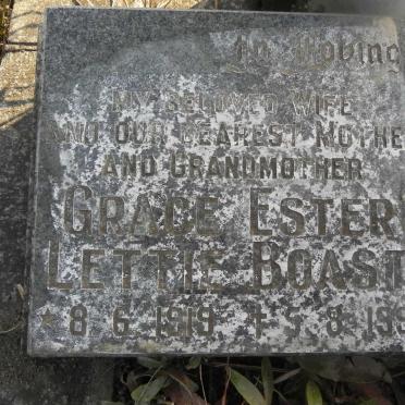 BOAST Grace Ester Lettie 1919-1991