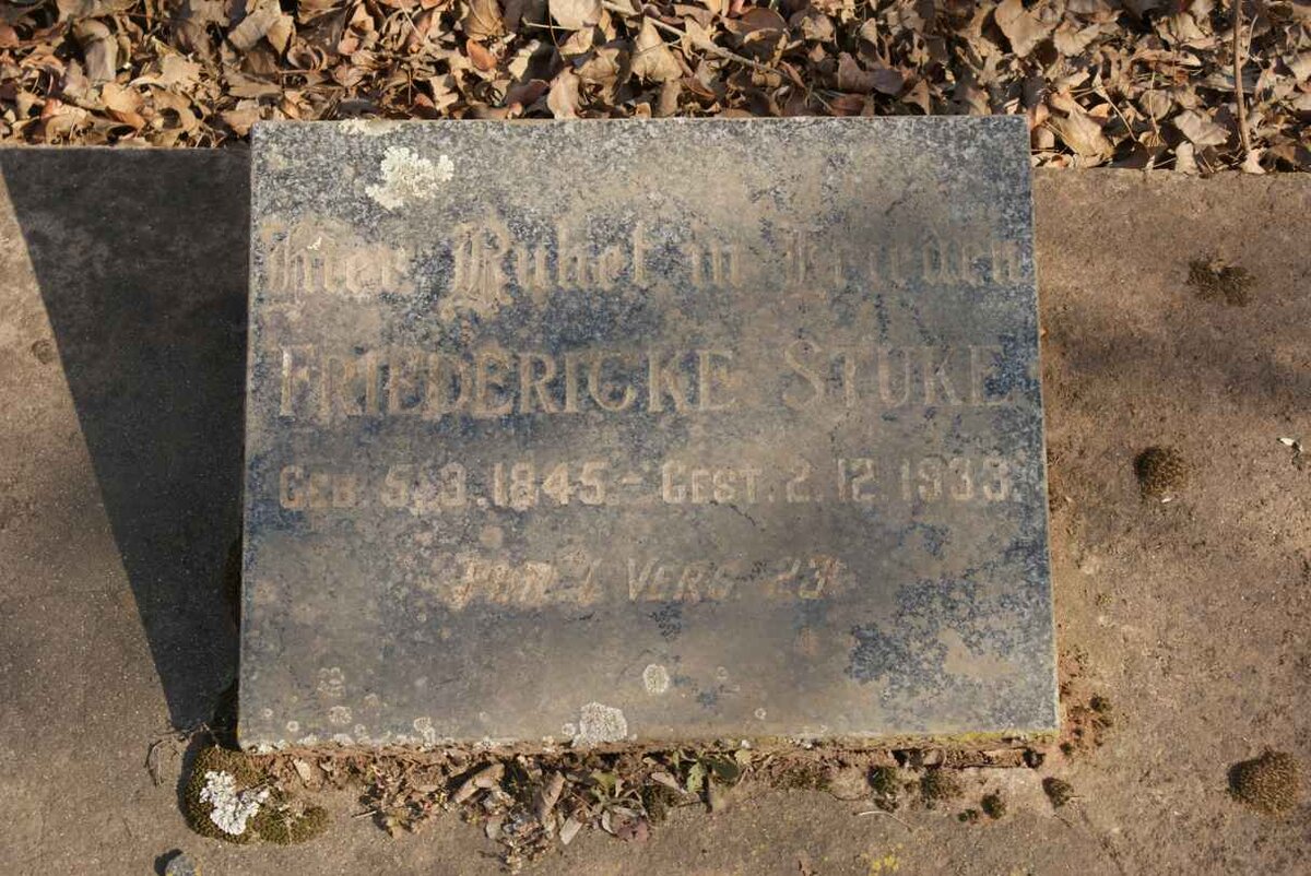 STUKE Friedericke 1845-1933