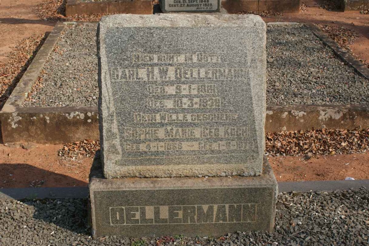 OELLERMANN Carl H.W. 1881-193? &amp; Sophie Marie KOCH 18?-1973