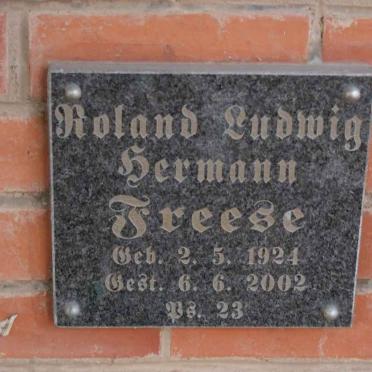 FREESE Roland Ludwig Hermann 1924-2002
