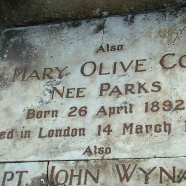 COX Mary Olive nee PARKS 1892-1919