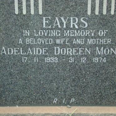 EAYRS Adelaide Doreen Mona 1933-1974