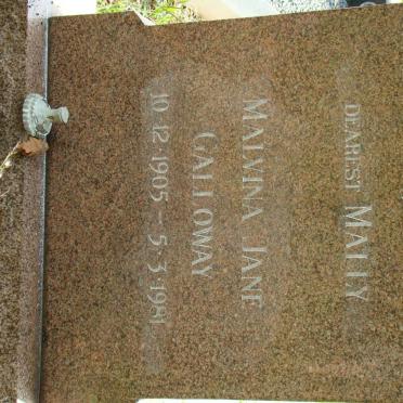 GALLOWAY Malvina Jane 1905-1981