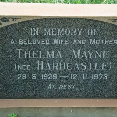 MAYNE Thelma nee HARDCASTLE 1929-1973