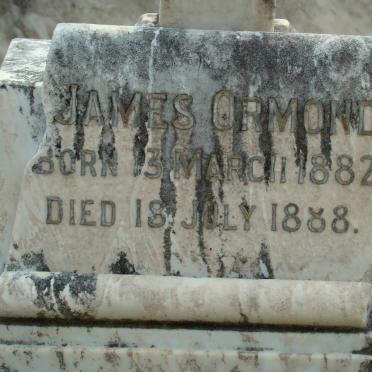 ORMOND James 1882-1888