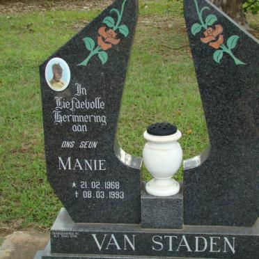 STADEN Manie, van 1968-1993