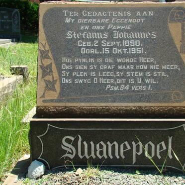 SWANEPOEL Stefanus Johannes 1890-1951
