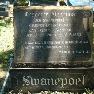 SWANEPOEL Francina Albertina 1924-1953
