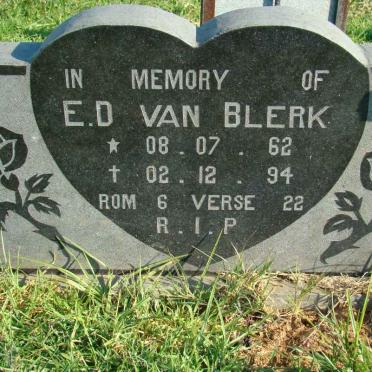 BLERK E.D., van 1962-1994