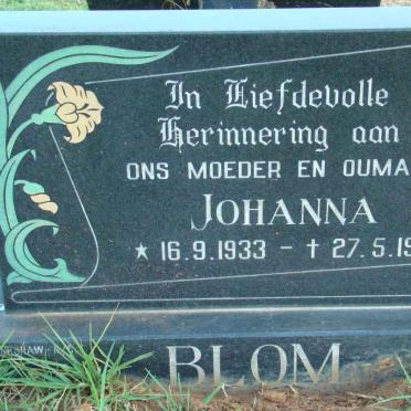 BLOM Johanna 1933-1994
