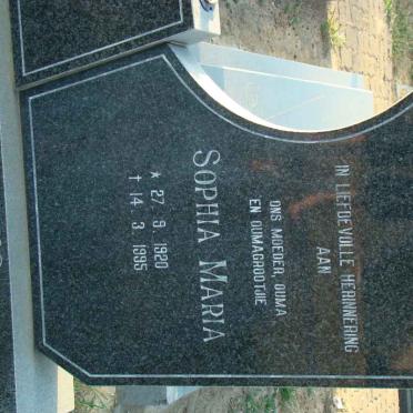 LOURENS Sophia Maria 1920-1995