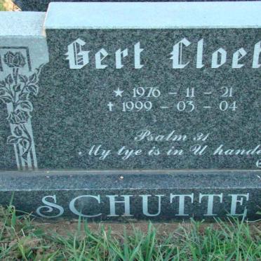 SCHUTTE Gert Cloete 1976-1999