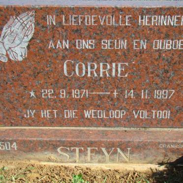 STEYN Corrie 1971-1997