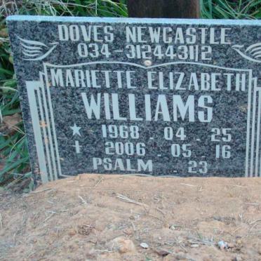 WILLIAMS Mariette Elizabeth 1968-2006