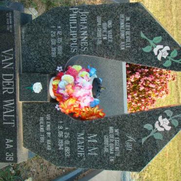 WALT Johannes Phillippus, van der 1918-1998 &amp; M.M. 1923-1994
