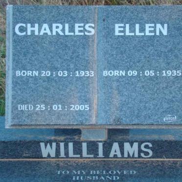 WILLIAMS Charles 1933-2005 &amp; Ellen 1935