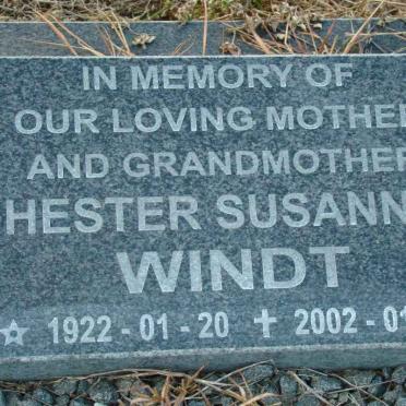 WINDT Hester Susanna 1922-2002