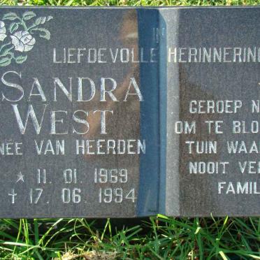 WEST Sandra nee VAN HEERDEN 1969-1994