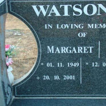 WATSON Jim 1949- &amp; Margaret 1949-2001