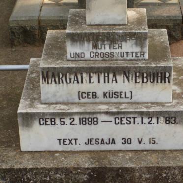 NIEBUHR Margaretha nee KÜSEL 1898-1983