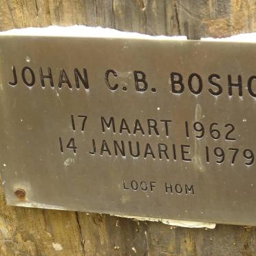 BOSHOFF Johan C.B. 1962-1979