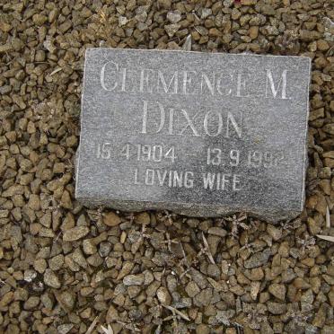 DIXON Clemence M. 1904-1992