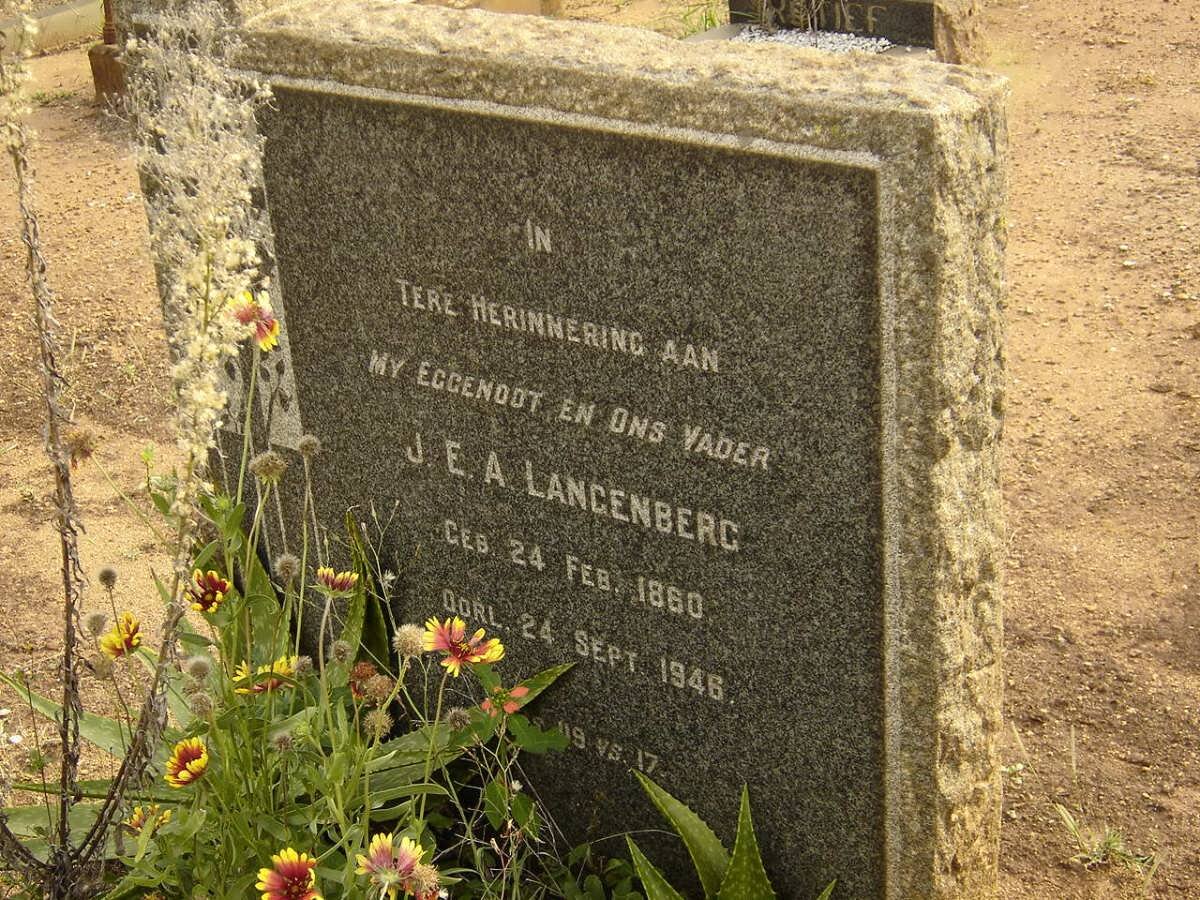 LANGENBERG J.E.A. 1860-1946