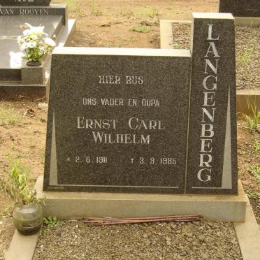 LANGENBERG Ernst Carl Wilhelm 1911-1985