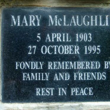 McLAUGHLIN Mary 1903-1995