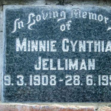 JELLIMAN Minnie Cynthia 1908-1990