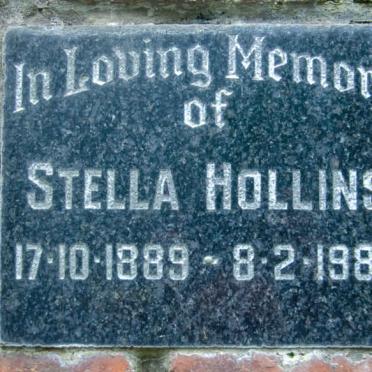 HOLLINS Stella 1889-1980