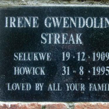 STREAK Irene Gwendoline 1909-1995