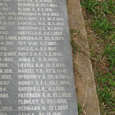 07. MEMORIAL TO MEMBERS OF THE NATAL MOUNTED POLICE AND NATAL POLICE