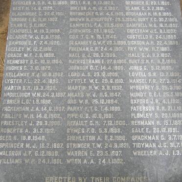 2. MEMORIAL TO MEMBERS OF THE NATAL MOUNTED POLICE AND NATAL POLICE