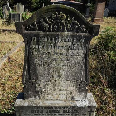 ALCOCK George Thomas -1925 :: ALCOCK Gladys -1928 :: ALCOCK Denis James 1939-1939