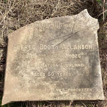 ALLANSON Alfred Booth -1926