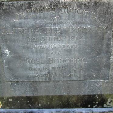 BOOCOCK Alfred Albert -1947 &amp; Rose -1948