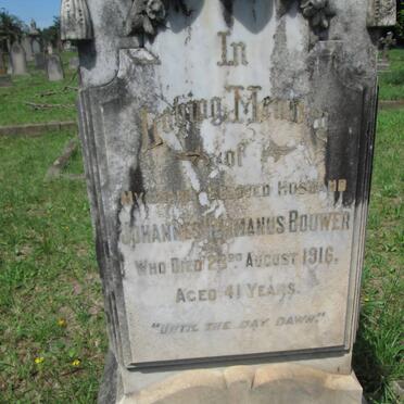 BOUWER Johannes Hermanus -1916