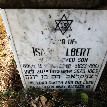 BERGTHEIL Jonas :: BERGTHEIL Isaac Albert 1863-1863 _2