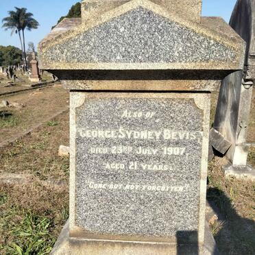 BEVIS George Sydney -1907