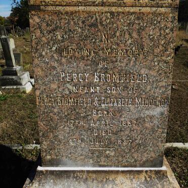 BROMFIELD Elizabeth Maud Tod -1945 :: BROMFIELD Percy 1887-1887 _2