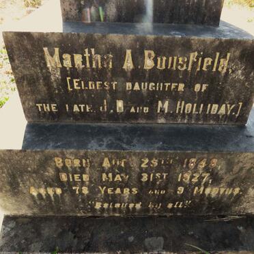 BOUSFIELD Martha A. 1848-1927