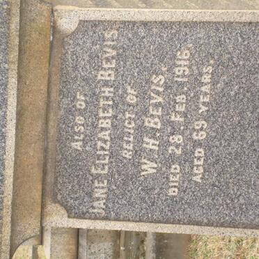 BEVIS Jane Elizabeth -1916