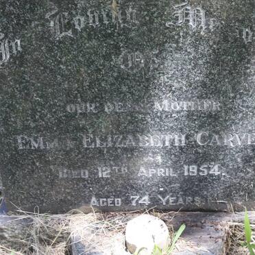 CARVER Emma Elizabeth -1954