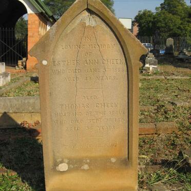 CHEEK Thomas -1890 &amp; Esther Ann 1888