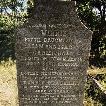 CARMICHAEL Winnie -1885 :: CARMICHAEL Nannie :: CARMICHAEL Constance 1890-1894