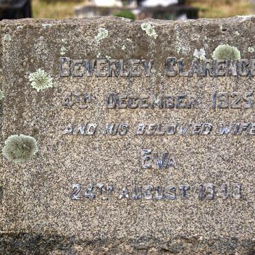 CLARENCE Beverley -1925 &amp; Eva -1948