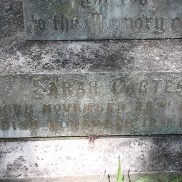 CARTER Sarah 1850-1917
