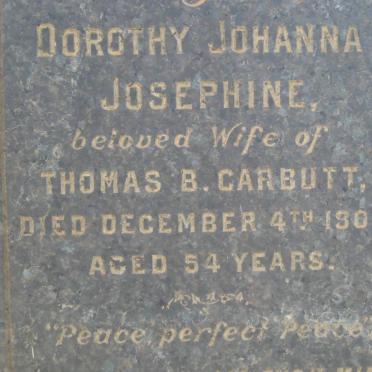 CARBUTT Dorothy Johanna Josephine -1908