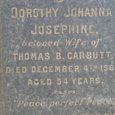 CARBUTT Dorothy Johanna Josephine -1908
